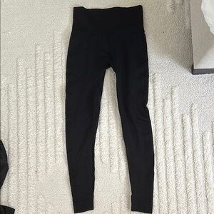 Set active black leggings